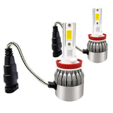 Max Maxb Auto Car COB LED Fog Headlight Bulbs Conversion Kit Hi/Lo Beam Lamps H11