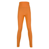 Maxbell Women's High Waist Yoga Pants Tummy Control Butt Lift Tights Orange M