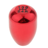 Maxbell 5 Speed Car Manual Shift Knob Gear Stick Shifter Lever Aluminum Alloy Red