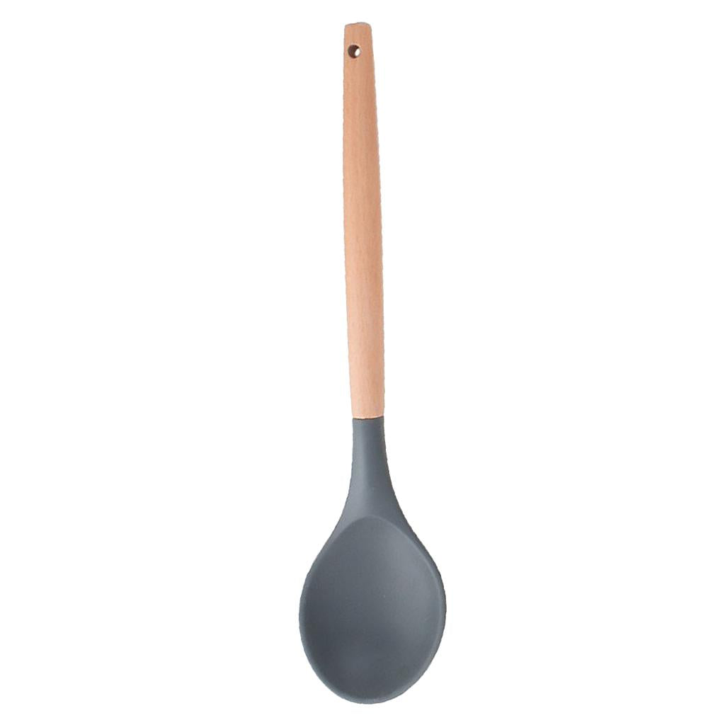 Maxbell 1pc Silicone Cooking Utensils Kitchen Utensil Set Spatula Salad Tongs F