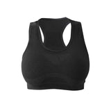 Maxbell Women Sports Bras tank top bras for Cycling Daily Wear Walking S and M Black