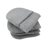 Maxbell 4x Durable Car Dashboard Soft Microfiber Cars Wax Applicator Mitten Gray