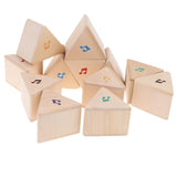 Maxbell Wooden Triangle Rattle Blocks Sound Memory Game Kids Early Educational Toy