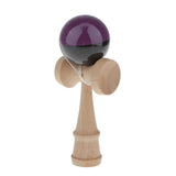 Maxbell Dark Purple/Black Traditional Kendama Game Ball Kids Wooden Educational Toy