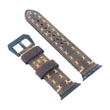 Maxbell Replacement Genuine Leather Watch Band Strap for Apple Watch iWatch 42mm