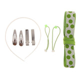 Maxbell Girls Hair Accessories DIY Hair Rope Alligator Clips Making Kit Green