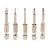 Maxbell 5PCS/SET Professional 1/4 Hex Shank Screwdriver Head 50mm