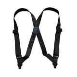 Maxbell Suspenders for Men Adjustable Pants Durable Utility for Wedding Black