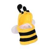 Maxbell Bird Clothes Bee Shaped Photo Prop Bird Accessories Hoodie for Xmas Birthday S