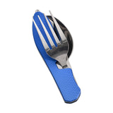 Maxbell Camping Utensils Traveling Home Flatware Camping Gear Camping Cutlery Blue