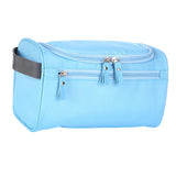 Maxbell Travel Toiletry Bag Men Women Portable with Handle Large Capacity Makeup Bag Blue