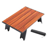 Maxbell Folding Foldable Camping Table Compact Camp Table for Climbing Garden BBQ Brown