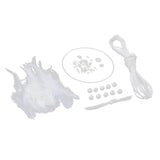 Max Dream Catcher DIY Material kits Iron loop ,suede cord ,feather,Beads White