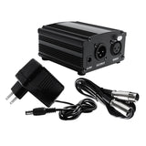 Maxbell 48V Phantom Power Supply XLR 3 Pin Microphone Cable for Microphone Recording