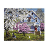 Maxbell DIY Paint By Numbers Kit Canvas Oil Painting Art Crafts  Villa