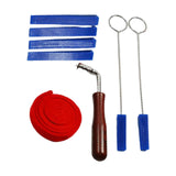 Maxbell 8 Pieces Piano Tuning Set Rubber Mutes Set for Professionals Beginners