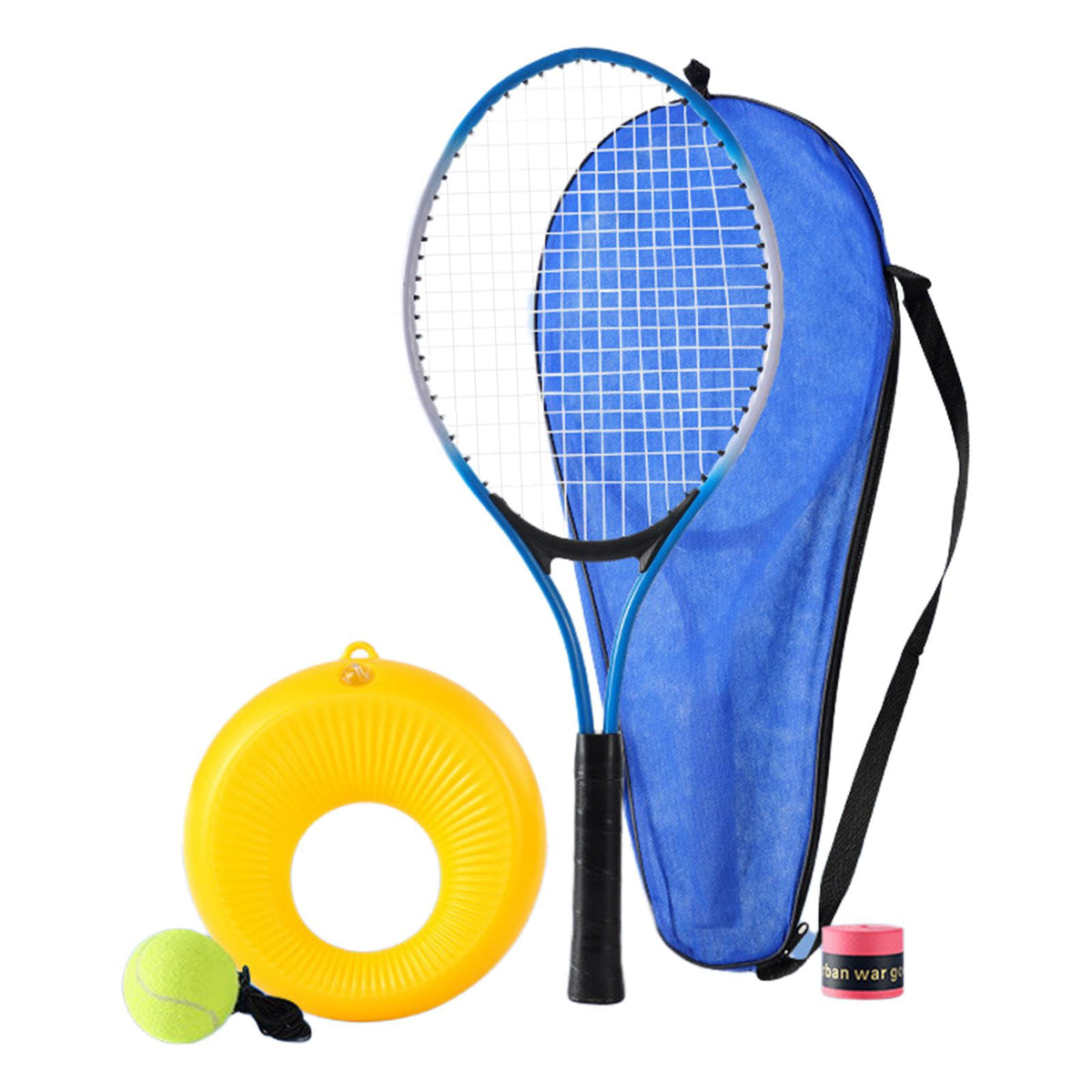 Maxbell Self Practice Tennis Racket Durable Tool Solo Training Tennis Trainer Return Kid With Bag