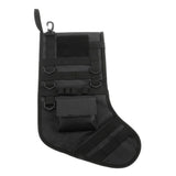 Max Christmas Stocking Xmas Tree Hanging Sock Storage Bag Pouch Black