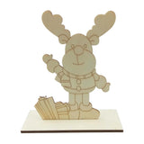 Max Maxb Christmas Tree Wood Snowman Elk Ornaments Gift Home Party Desk Decor Craft 3