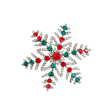 Maxbell Elegant Christmas Brooch Pins Lapel Brooch for Clothes suits Decoration Snowflake