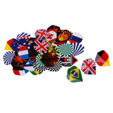 Maxbell 60/54 Dart Flag Flight Standard Dart Flight Tail Replacement 60pcs Assorted