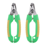 Maxbell 2PCS Pet Dog Cat Alloy Nail Clipper Trimmer for Small Animals Lock Green L