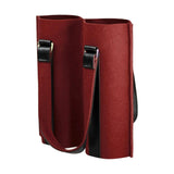 Maxbell Portable Bottle Insulated Bag 2 Holes Divider for Housewarming Picnic Party red