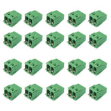 Maxbell 20pcs 2Pin Plug-in Terminal Block DG128 Screw KF128-2P Pitch 5.08MM 300V/10A