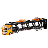 Max Friction Powered Transport Car Carrier Truck Toy for Boys Girls Yellow