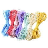 Maxbell 2mm Colorful Elastic Hairband Ponytail Holder DIY Hair Ties Materials 35m