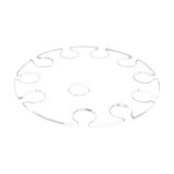 Maxbell Goblet Holder Goblet Rack Cup Holder Glass Cup Display Rack for Cafe Bar 250ml 10 Holes