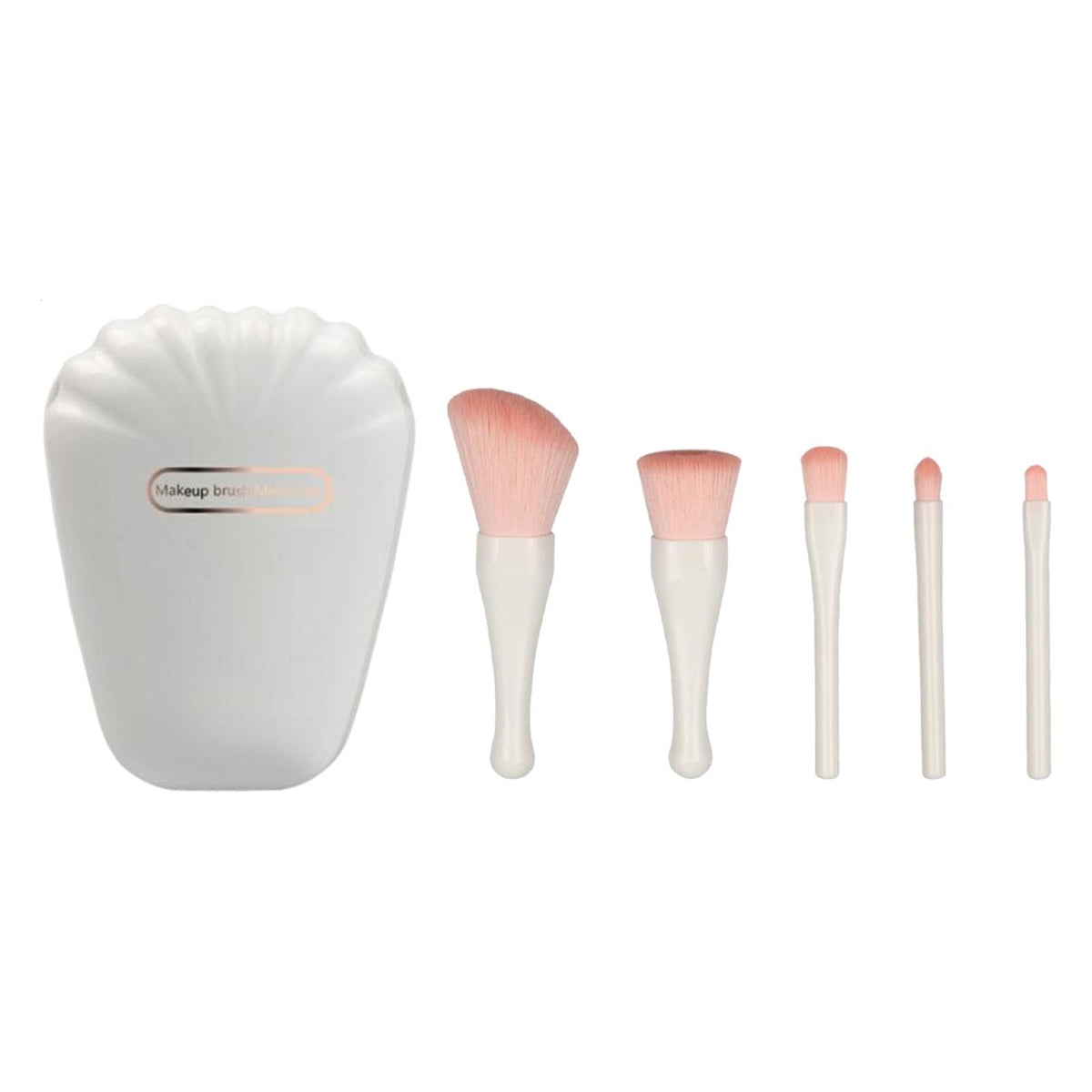 Maxbell 5Pcs make up Brushes Tool Set for Travel White