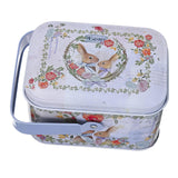 Maxbell Cute Easter Egg Tin Box Tinplate Tins Decorative for Decoration Treats Style B