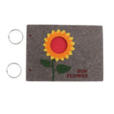 Maxbell Variety of Style Memory Photo Souvenir Gift Photo Album Navy -Shield Dark Grey-Sunflowers