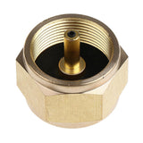 Maxbell Camping Stove Gas Refill Adapter Picnic BBQ Burner Connector Copper Gold