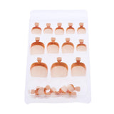 Maxbell 24pcs False Toe Nails French Full Toenails Feet Nail Art Fake Decoration HY-TN-4025