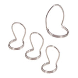 Max 4x Metal Finger Picks Plectrum Thumb Pick fo Ukulele Bass Guitar Silver