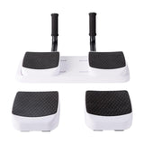 Maxbell Core Trainer Abdominal with Handles Bodybuilding Fitness Push Ups Board With Pedals White