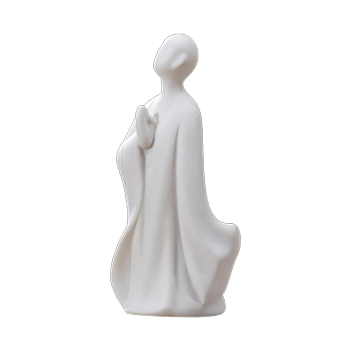 Maxbell Maxbell Fish Tank Buddha Sculpture Ceramic Landscaping Durable for Fairy Garden Use B