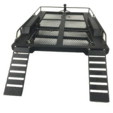 Max Heavy Duty Metal Trailer Double Axle for 1/10 RC Crawler Car Accessories