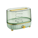 Maxbell Maxbell Tissue Box Cover Napkin Dispenser Transparent for Living Room Durable Modern Light Green