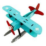 Maxbell Children's Handmade DIY 3D Wooden Jigsaw Puzzle Educational Toy Seaplane