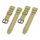 Maxbell Rubber Watch Band Strap Watch Band 18mm Width for W-735H F-108WH Sgw-400H Yellow Black
