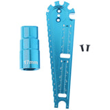 Max Hexagon Sleeve Multipurpose Car Height Wrench Screw Measuring Tools Blue