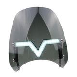 Maxbell Windshield Protector with Day Lights Windproof Replaces for #Motorcycle Black