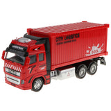 Maxbell 1:38 Scale Diecast Container Truck Construction Vehicle Car Model Toy Red
