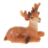 Max Mini Deer Figurines Lawn Ornament Animal Statues Garden Art C