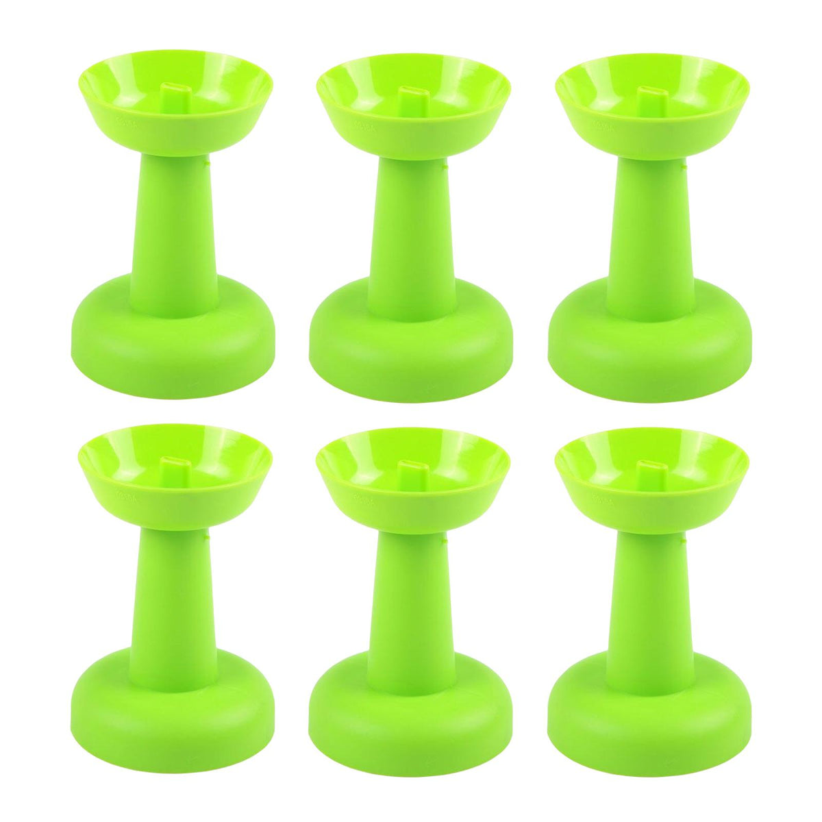 Maxbell 6 Pieces Multipurpose Ice Cream Holder Round Reusable for Countertop Parties Green