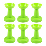 Maxbell 6 Pieces Multipurpose Ice Cream Holder Round Reusable for Countertop Parties Green