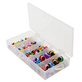 Maxbell 100x 4/5/6/8mm Fish Eye Fishing Beads Mixed Color DIY Kit Fishing Line Beads